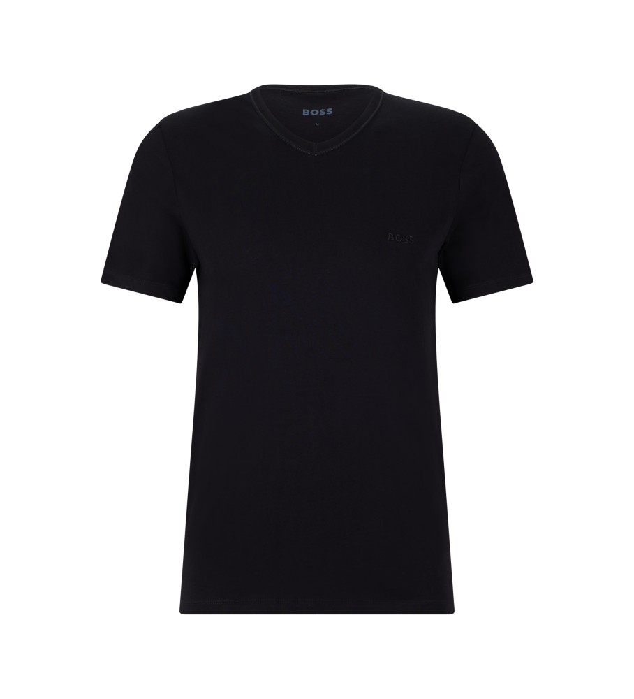 BOSS Pack 3 VN 3P Camisetas Clássicas pretas