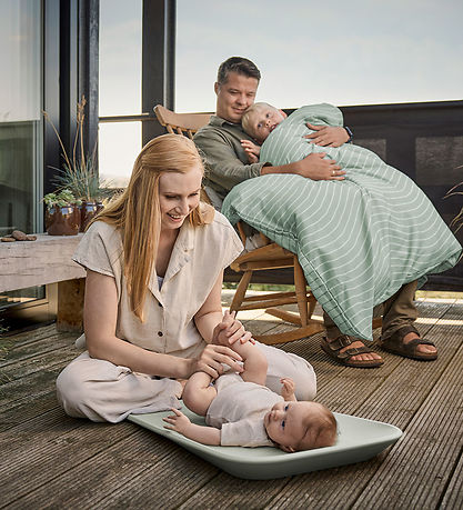 Leander Matty Wickelauflage - Mini - Sage Green