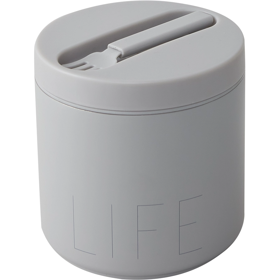 Design Letters Thermobox Travel life large in cool gray