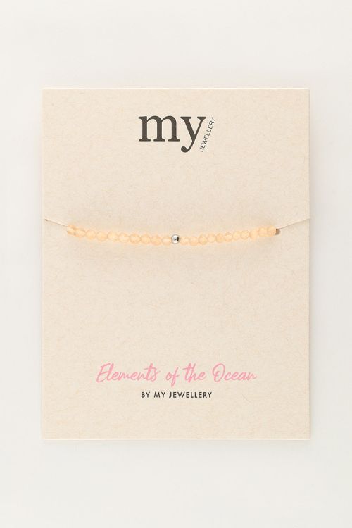 Ocean armband met kleine kraaltjes oranje