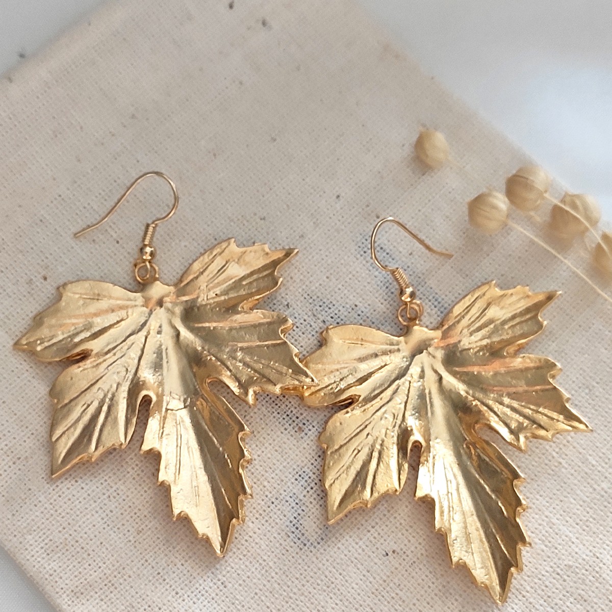 Boucles d'oreilles - Laiton plaqué or
