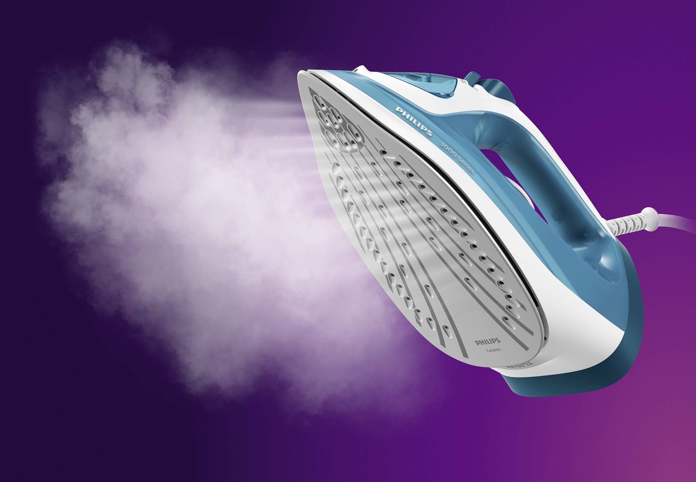 Philips - Steam iron White, Light blue 2100 W (DST3011/20)