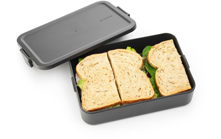 Lunchbox Make & Take 25.5 x 16.6 x 3.7 cm, HellgrauZnünibox
