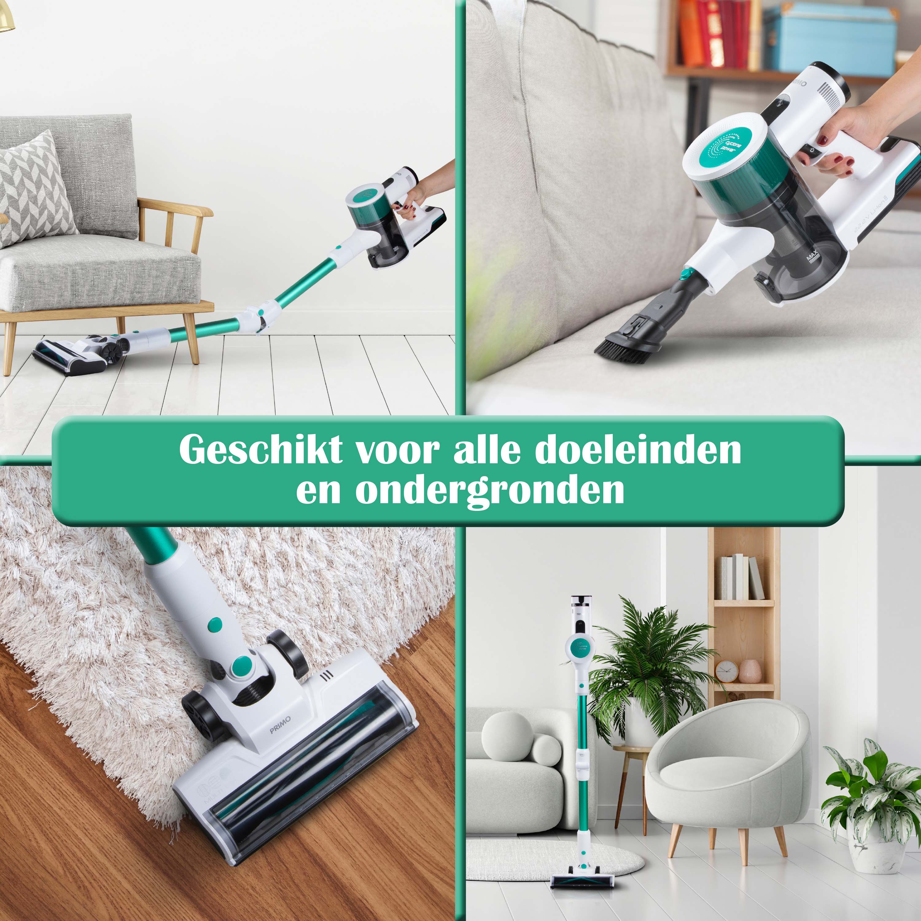PRIMO PR510SV 3-in-1 Steelstofzuiger met flexibele steel - Blue