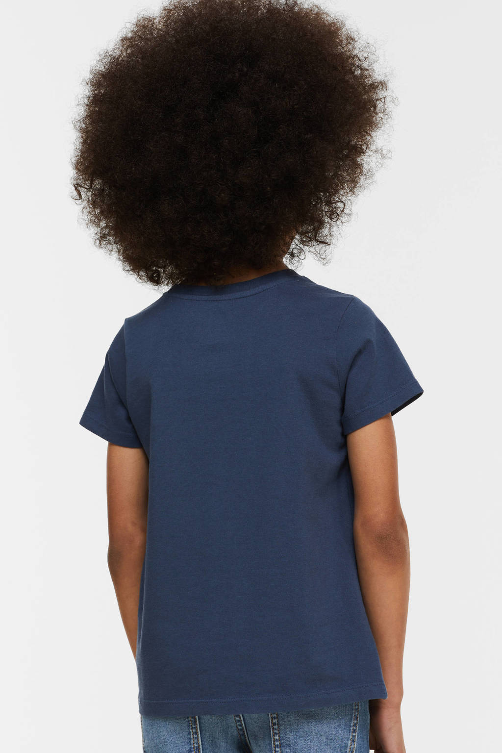 anytime T-shirt donkerblauw