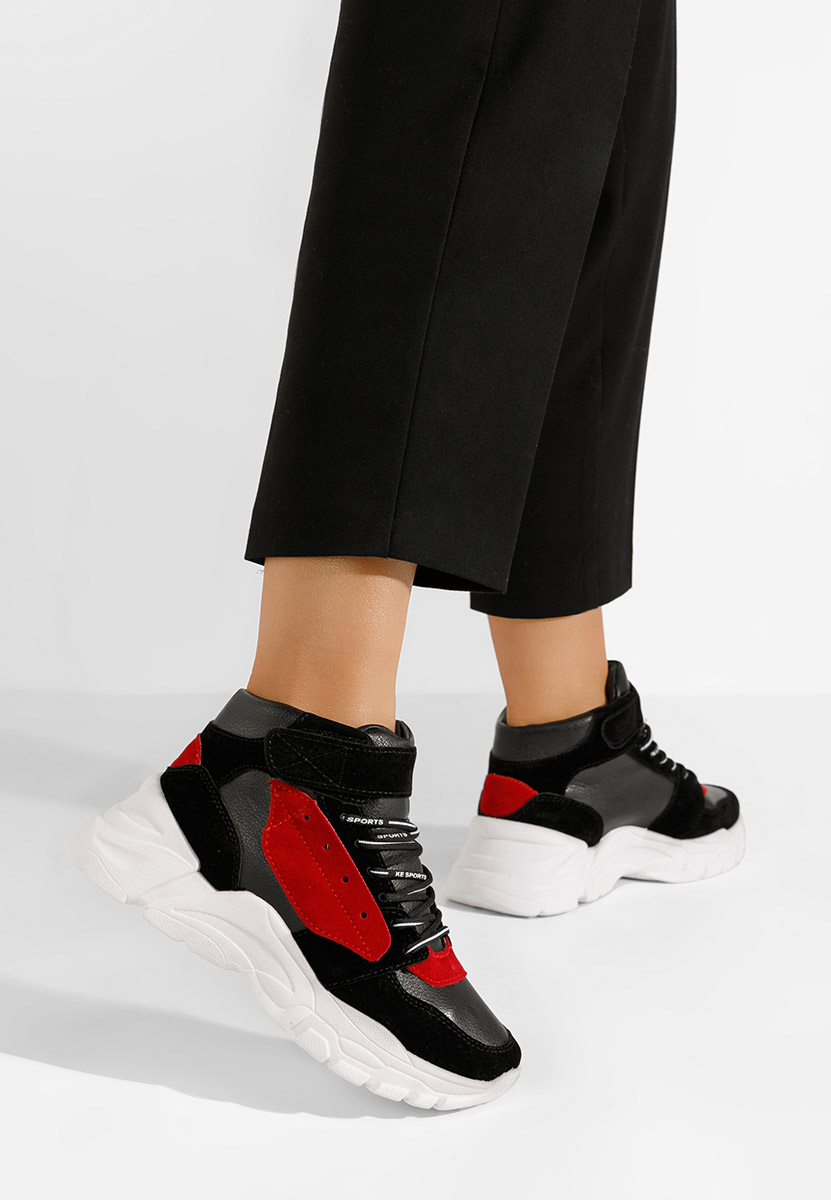 Baskets pour femme noirs Florenza D2