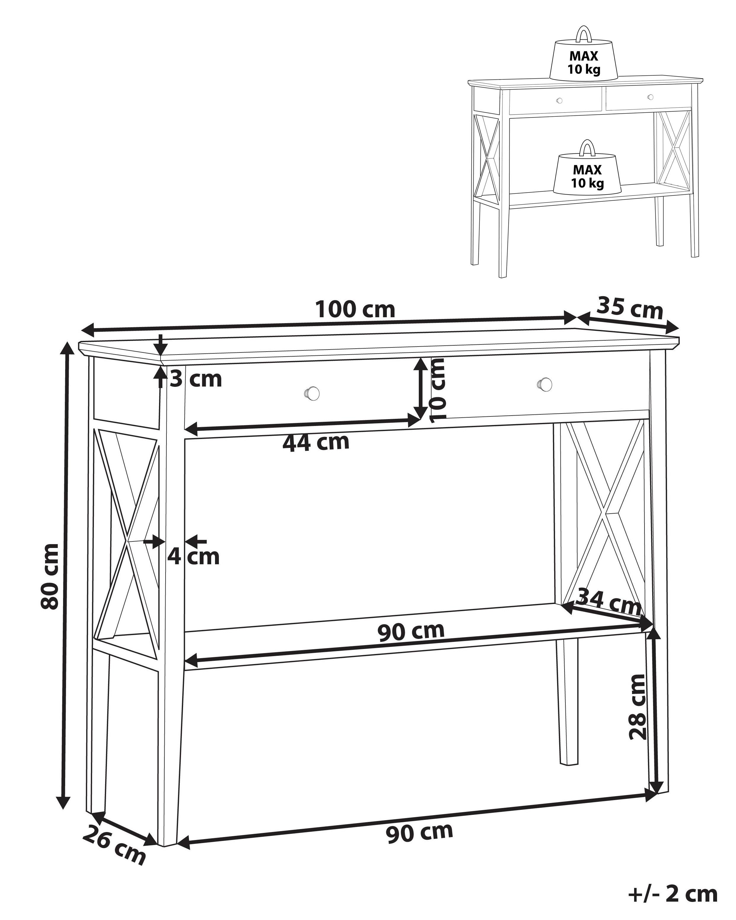 Sidetable AVENUE Wit