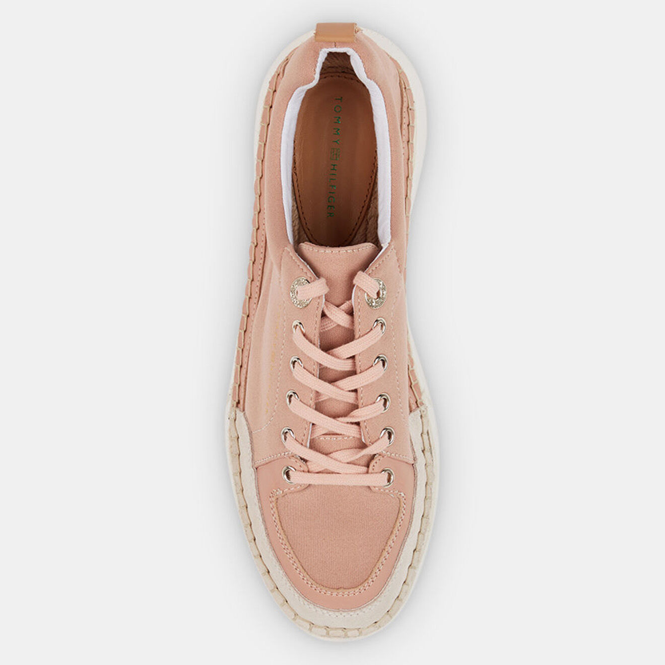 Tommy Hilfiger Baskets espadrilles Sporty Hybrid rose poudré