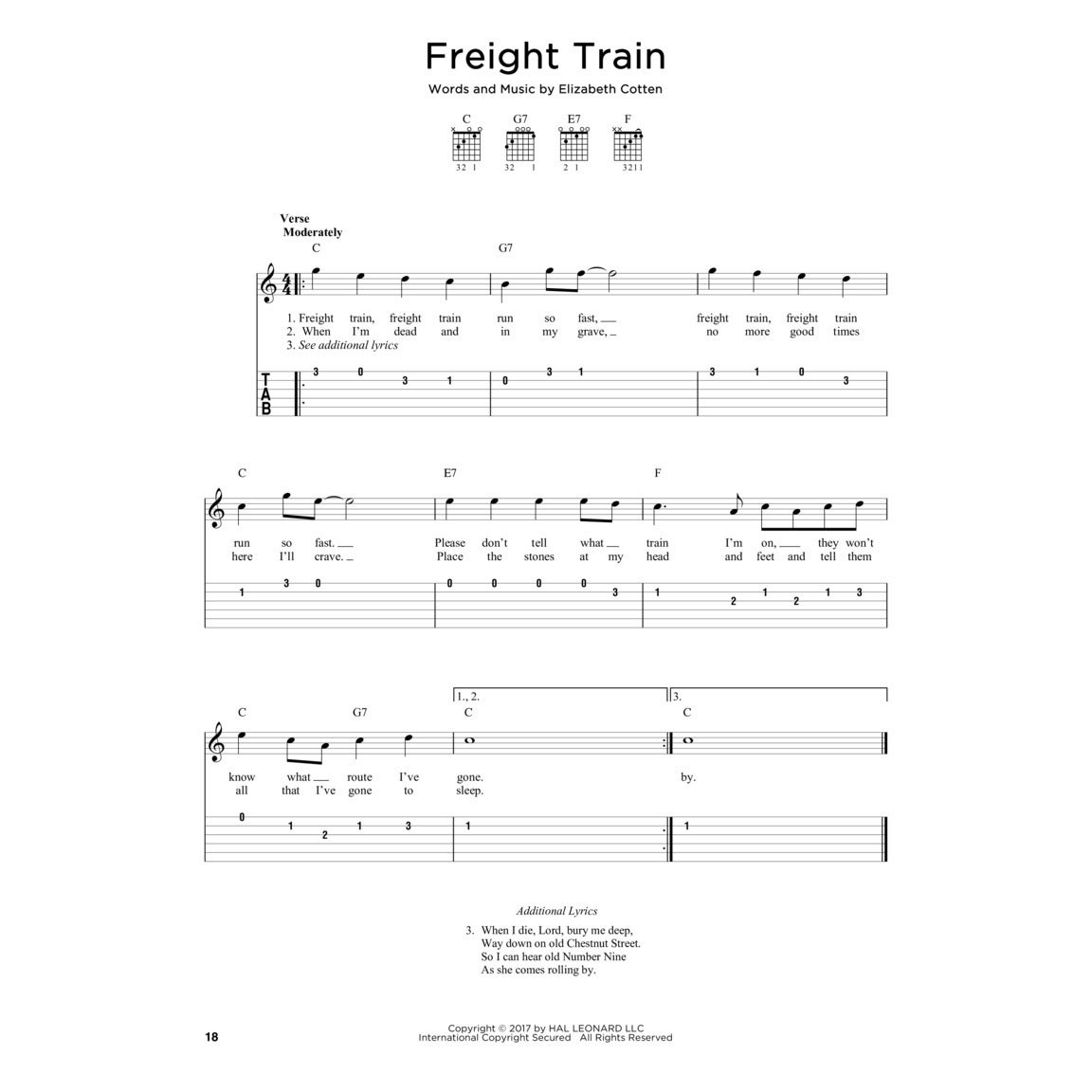 Hal Leonard First 50 Folk Songs You Should Play on Guitar songboek voor gitaar