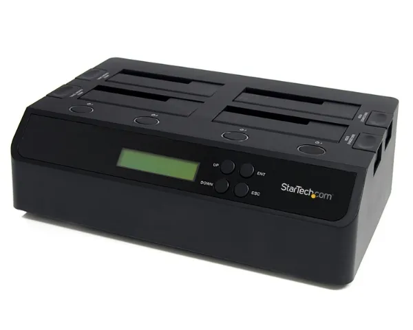 StarTech.com 4 Bay USB 3.0/ eSATA Hard Drive Duplicator Dockingstation til 2,5