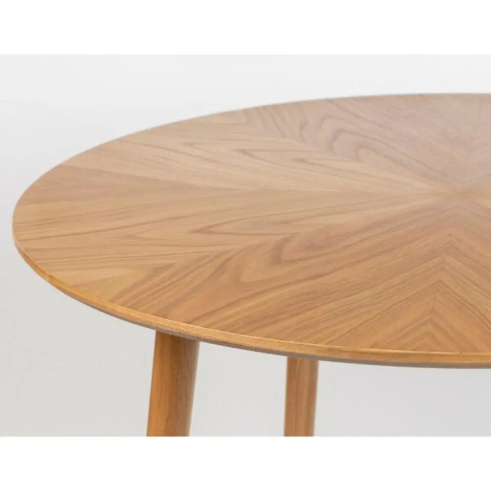 Housecraft Fabio Eettafel Rond Hout 100 cm Naturel