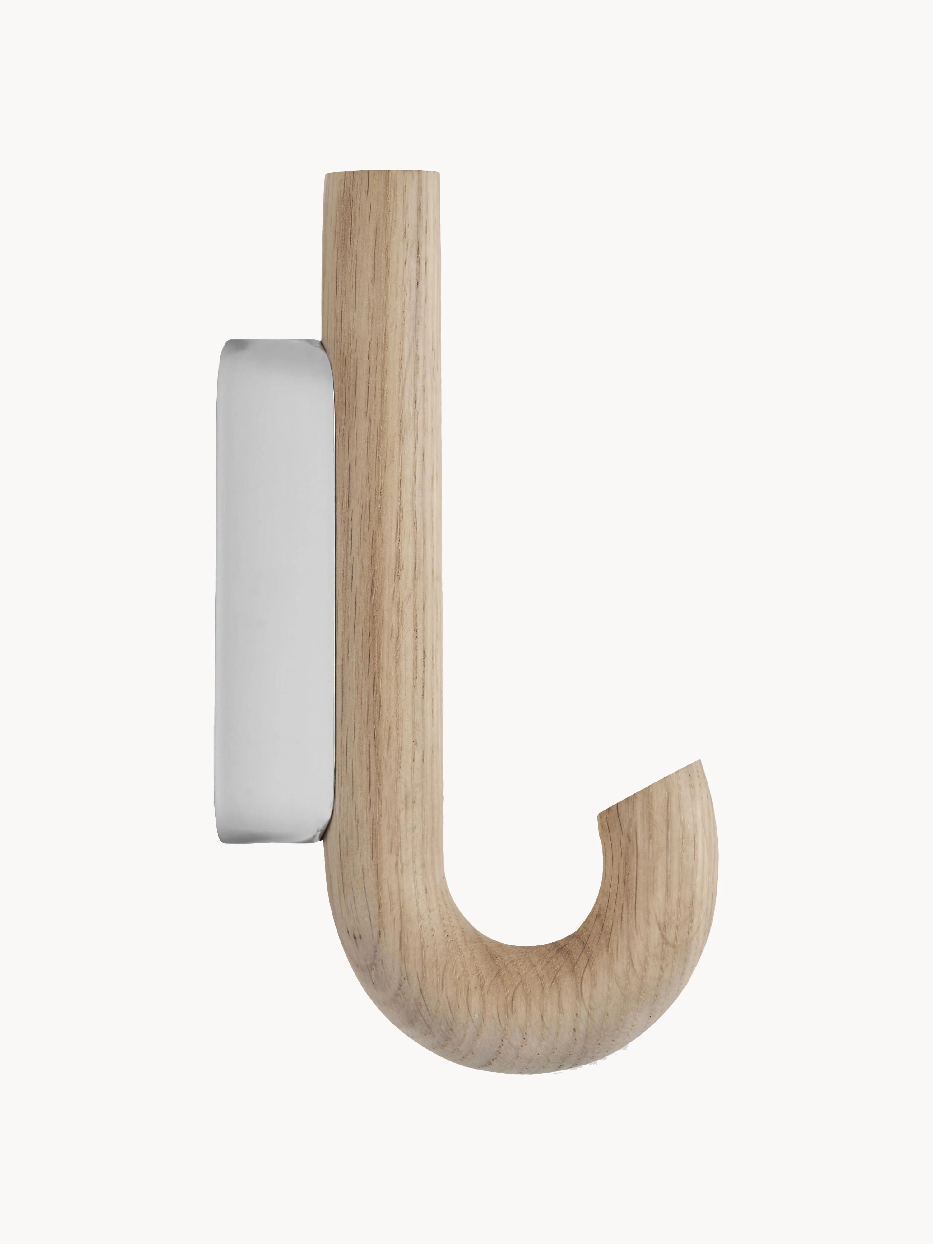 Eikenhouten wandhaak Umbrella, in verschillende formaten