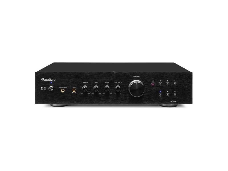 Audizio Stereo-Verstärker AD220B Schwarz Vielseitiger 2-Kanal-Verstärker mit grosser Funktionalität