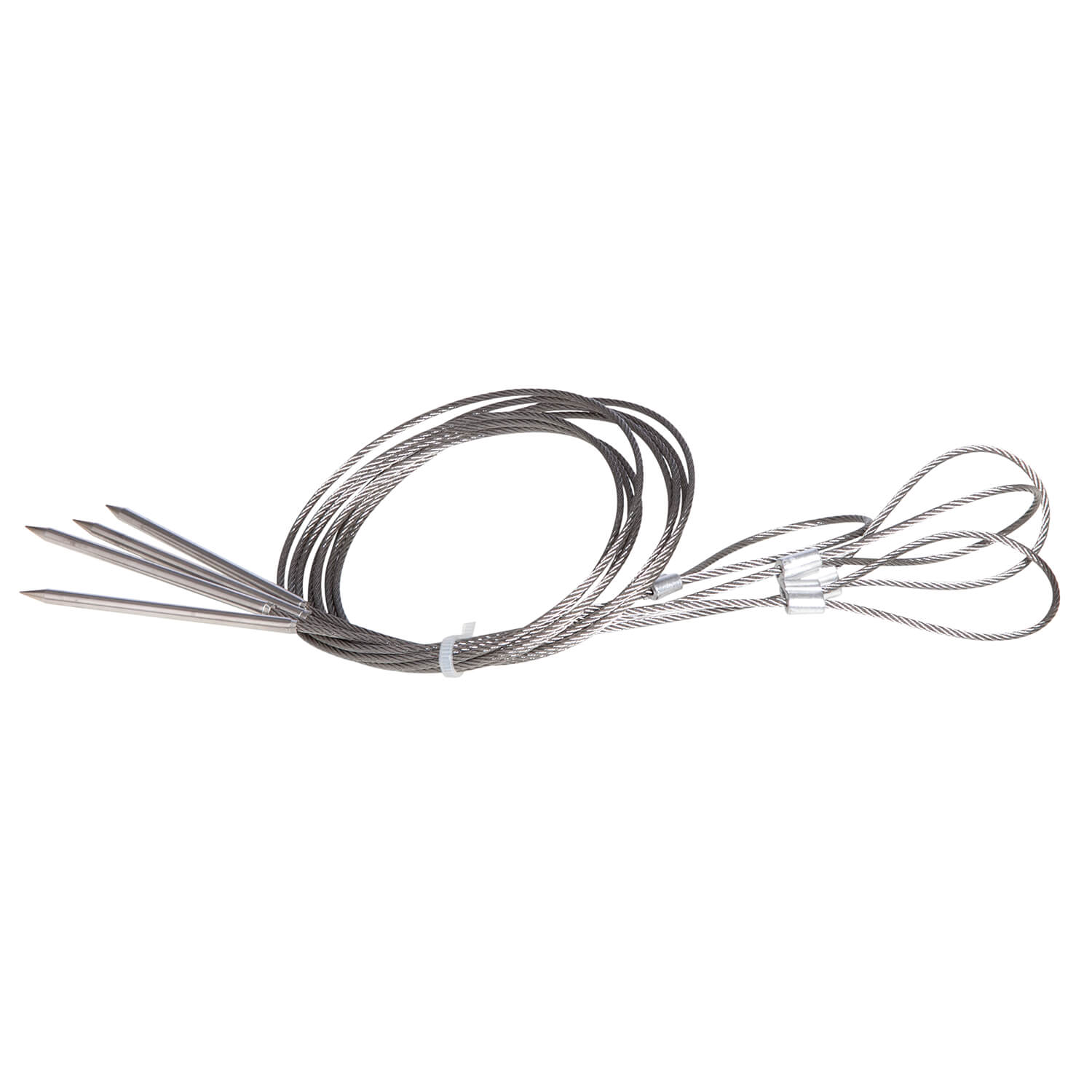 Flexibles Grillspieß-Set aus Edelstahl 72 cm, 4 Stück, ideal für Grillfeste