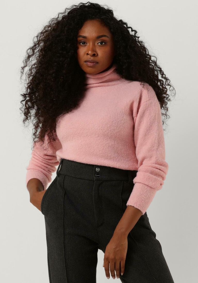 VANILIA lichtroze vanilia trui prosecco turtle neck