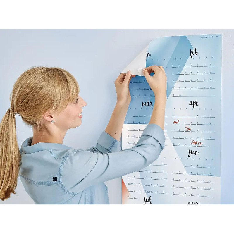 Pastilles adhésives Tesa Tack transparentes - Etui de 36