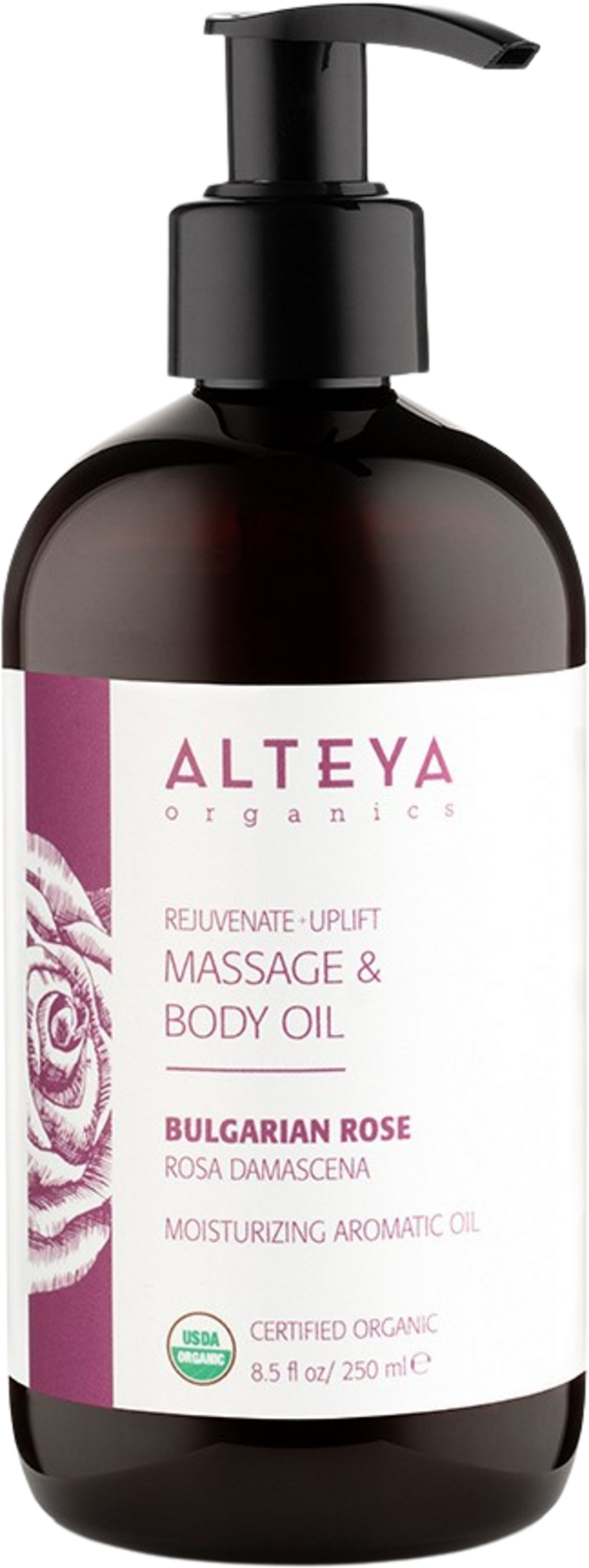 Alteya Organics  Massage & Body Oil Bulgarian Rose, 250 ml