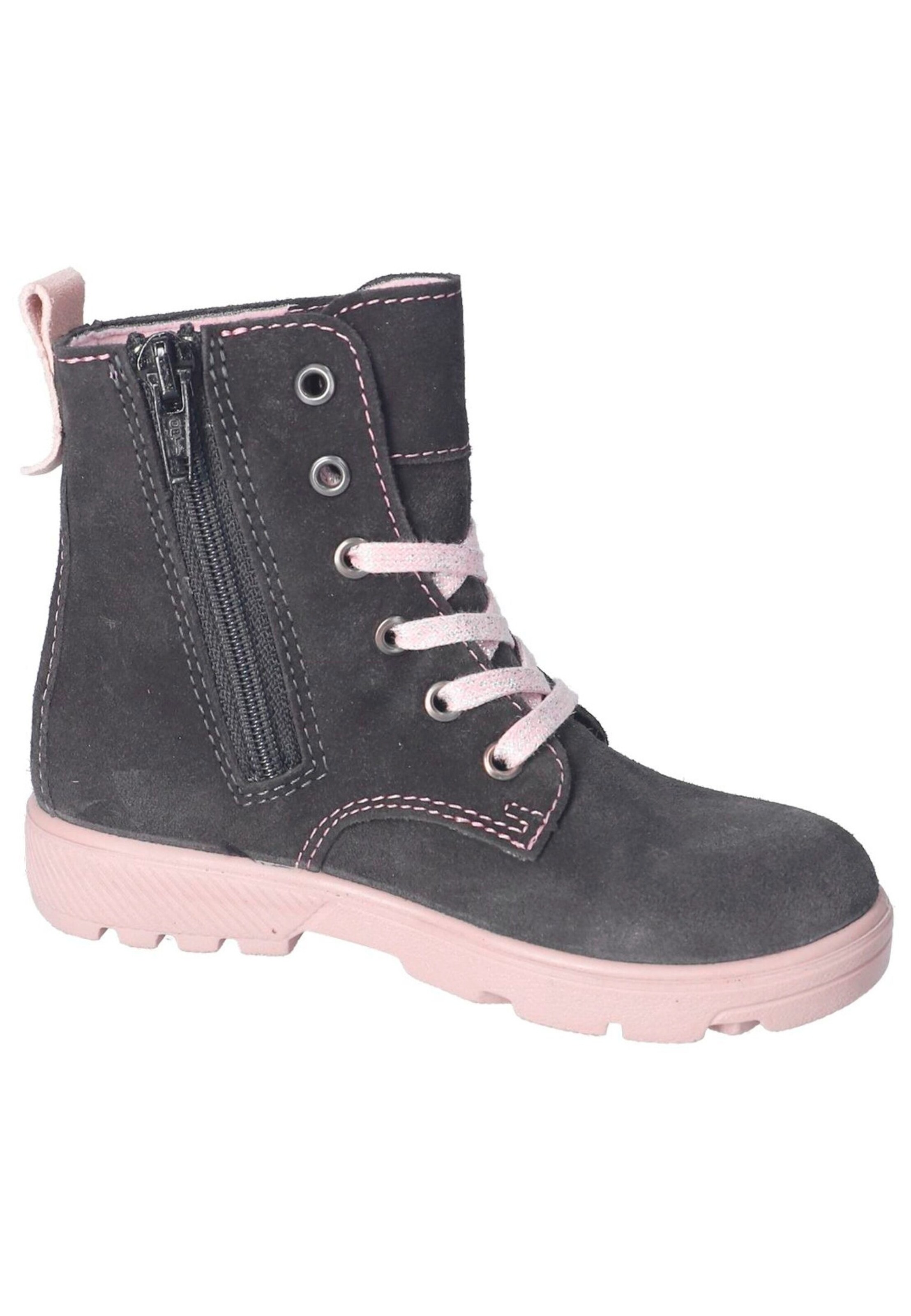RICOSTA Stiefelette Grau/Rosa