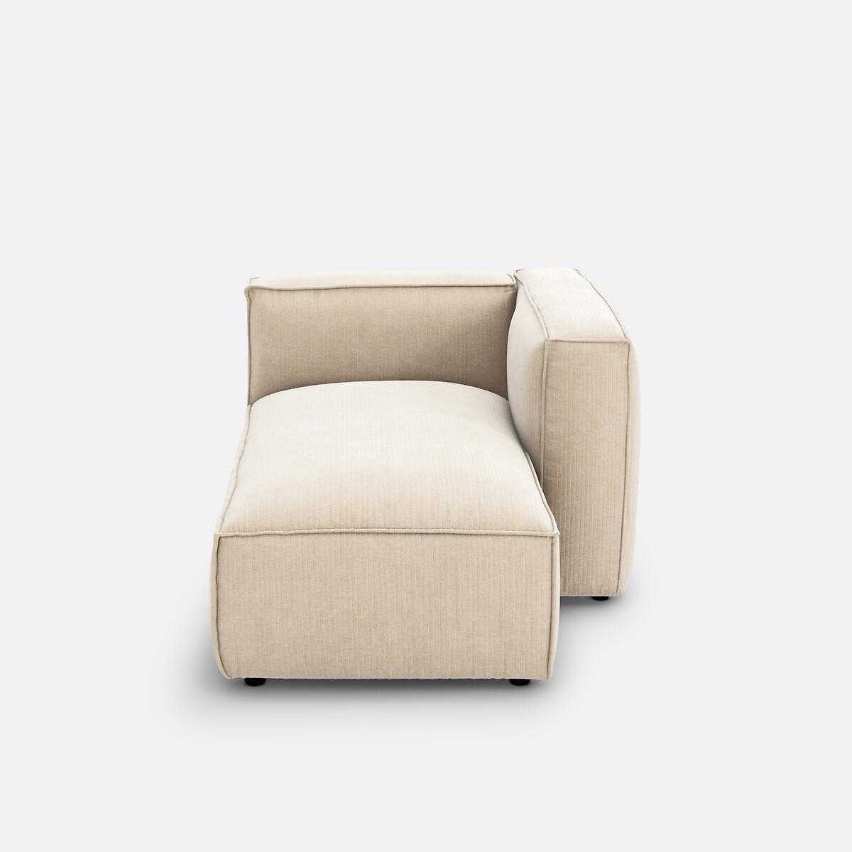 LA REDOUTE INTERIORS<br>Poltrona modular em veludo vintage canelado, Seven