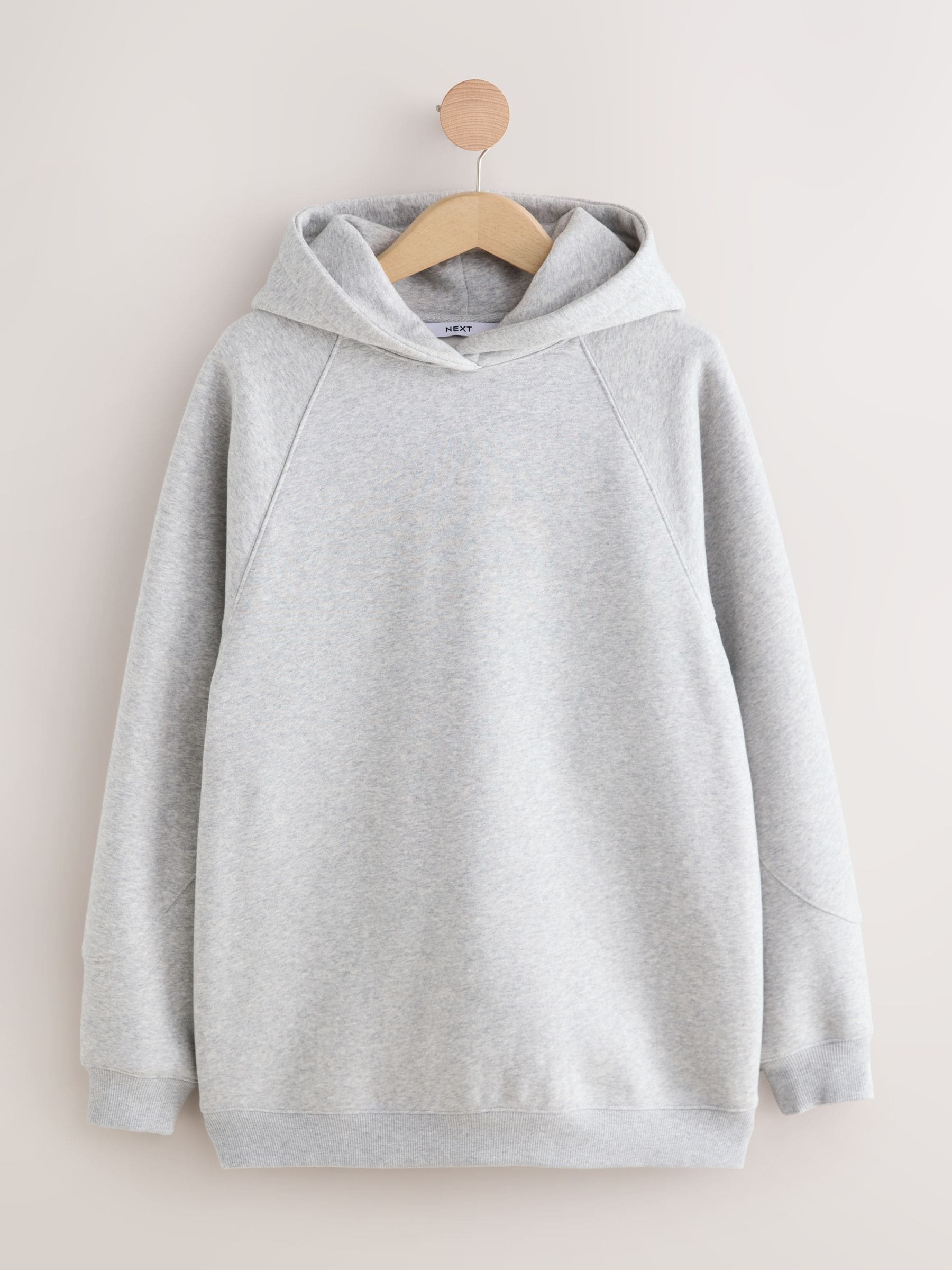 Grijs - Relaxed Fit Heavyweight Longline Hoodie