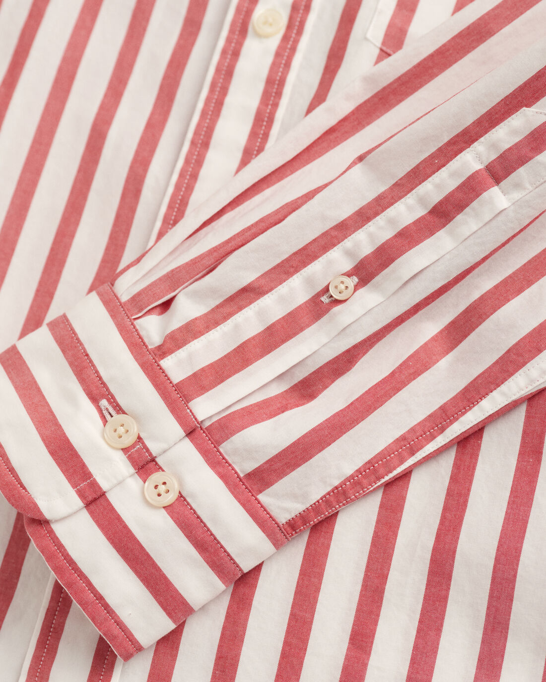 Long Sleeve Striped Shirt Pink