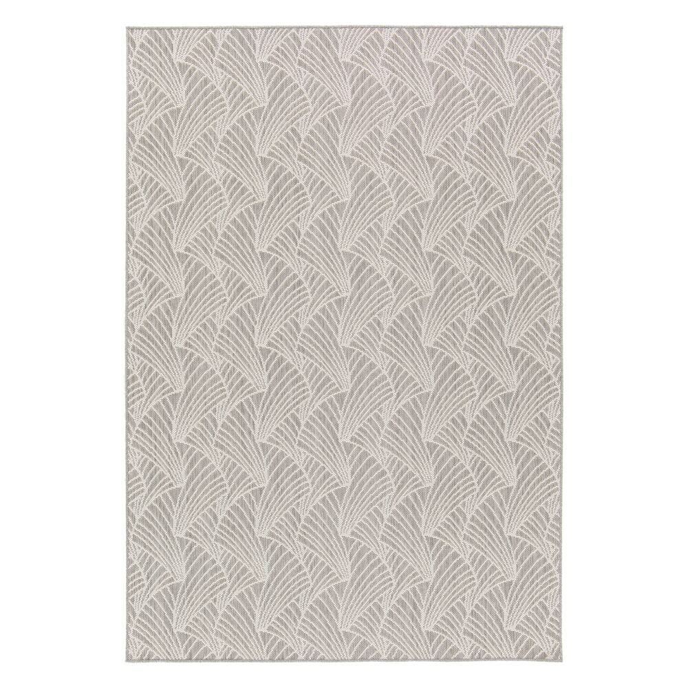 100% recycelter Teppich für Innen - /Außenbereich - 240X320 Marsanne Rpet (Polyester Recyclé) Grau Eventail Gris-bi