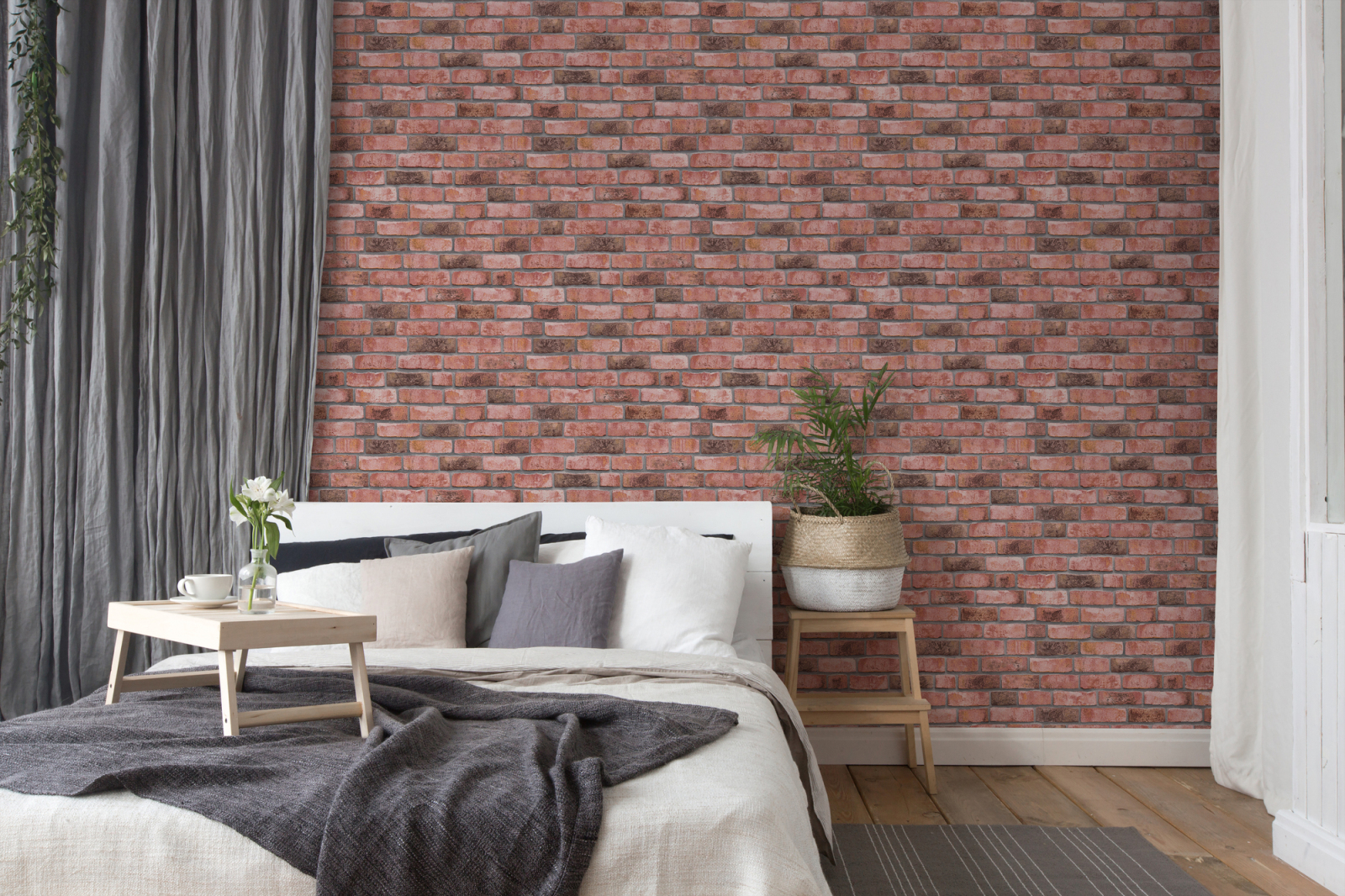 A.S. Creation Vliestapete BRICKS & STONES - rot-grau - Steinoptik - 10 Meter