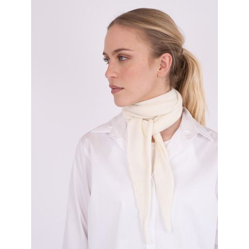 Neo Noir Misty Knit Tørklæde, Off White