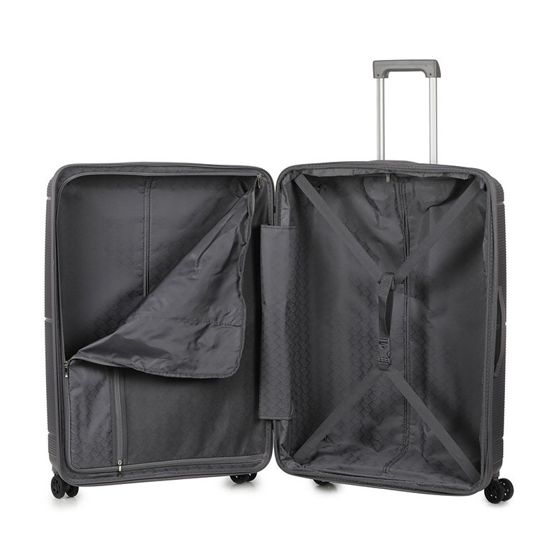 Lot de 3 valises rigides extensibles Haree 55, 67 et 76.5cm Grey