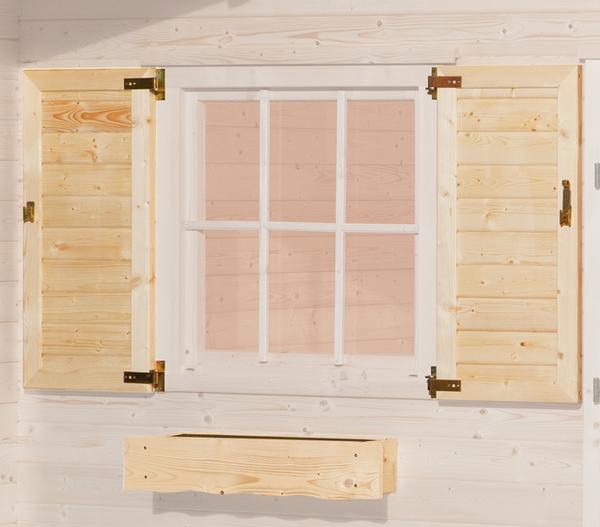 Weka Fensterladen und Blumenkasten