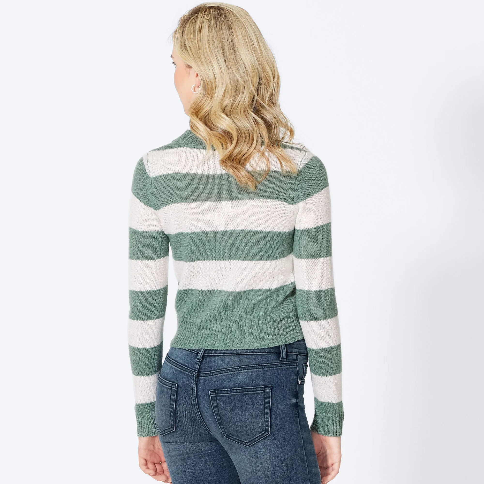 Damen-Pullover mit Streifenmuster