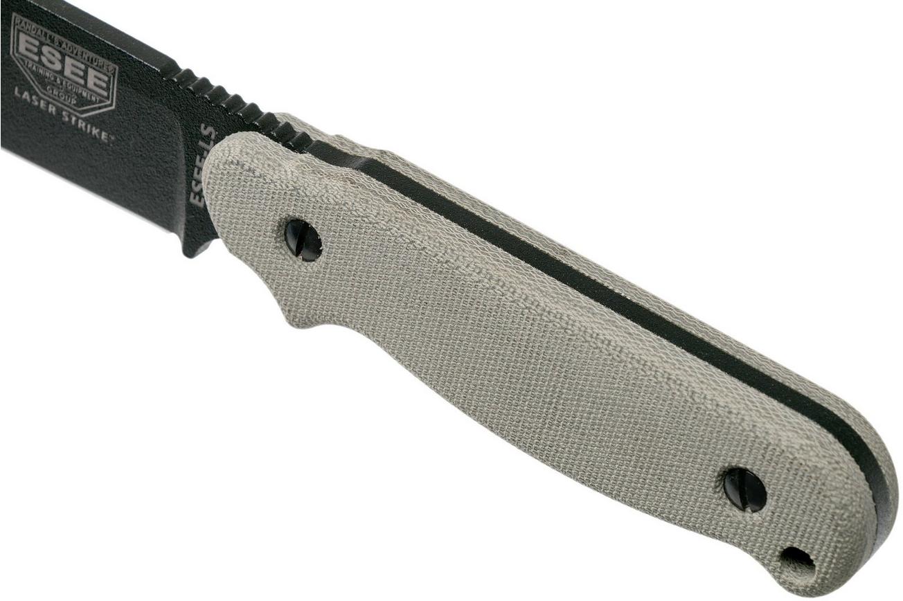 ESEE Laser Strike LS-P survivalmes met kydex schede   riemclip