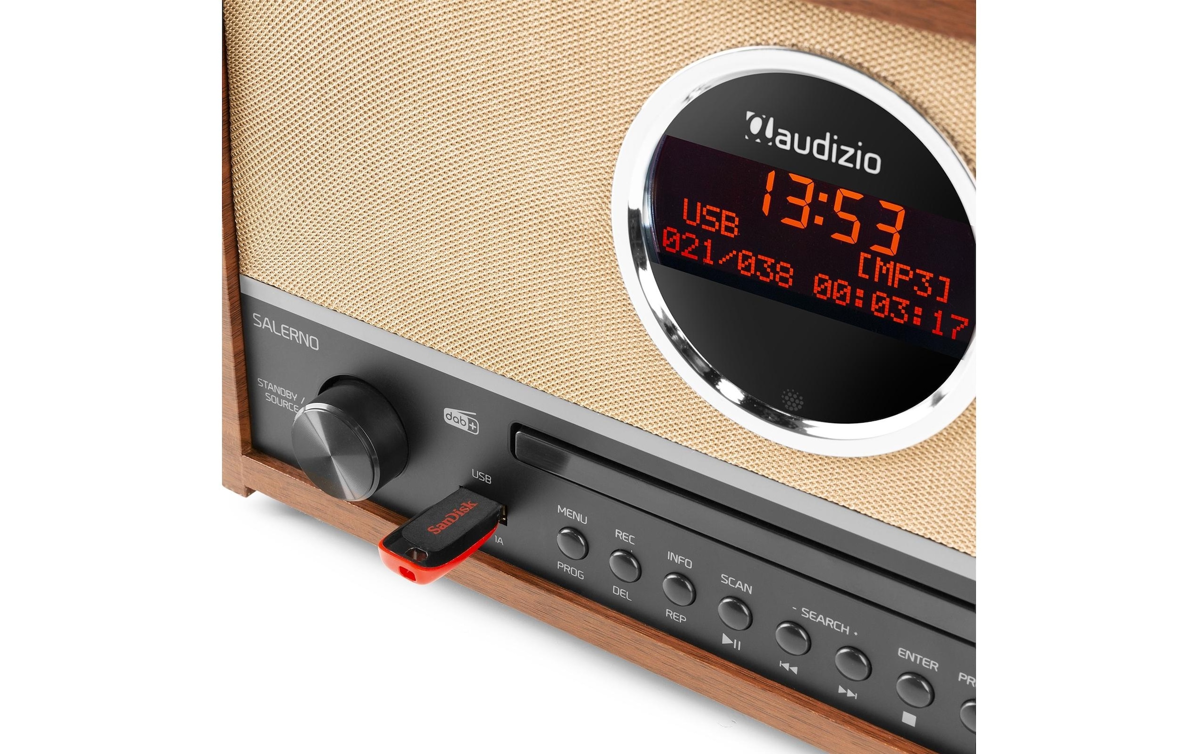 AUDIZIO CD-Radiorecorder »Salerno Braun« ( 50 W)