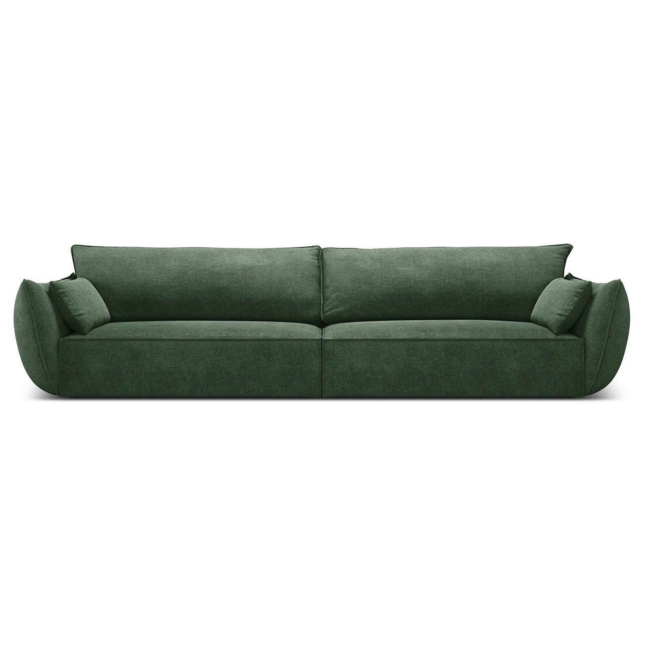 Mazzini Sofas Canapé Vanda 4 Places vert bouteille - 248x100x85 cm