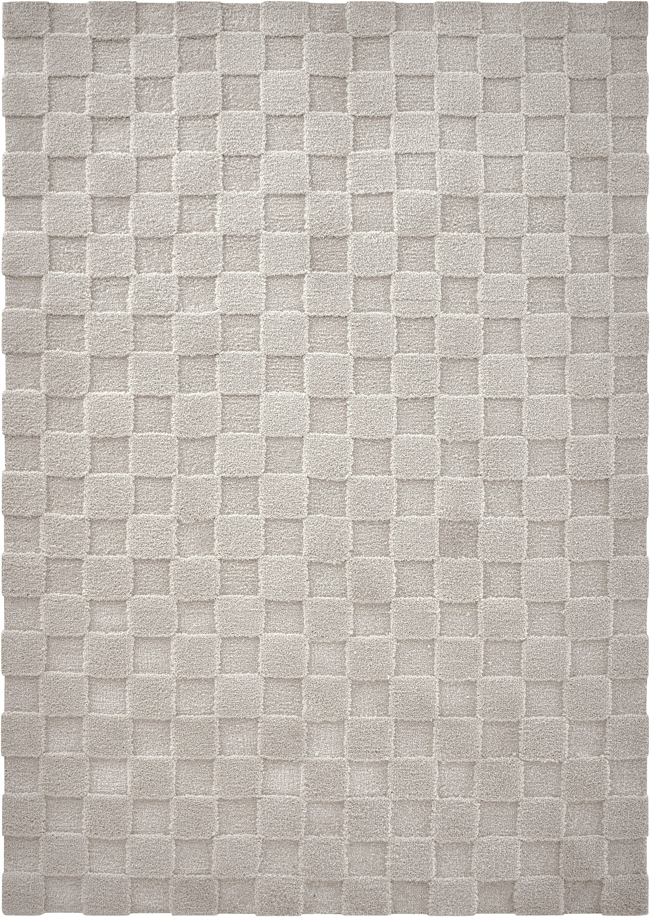LeGer Home by Lena Gercke Teppich »Esmé, Hochflor-Teppiche, weich, Boho« rechteckig 23 mm Höhe Hoch-Tief-Struktur, Uni, Kästchen, Wohnzimmer, Schlafzimmer, Esszimmer