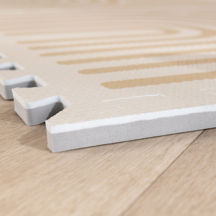 Foam Puzzelmat - Alfie Grid Beige