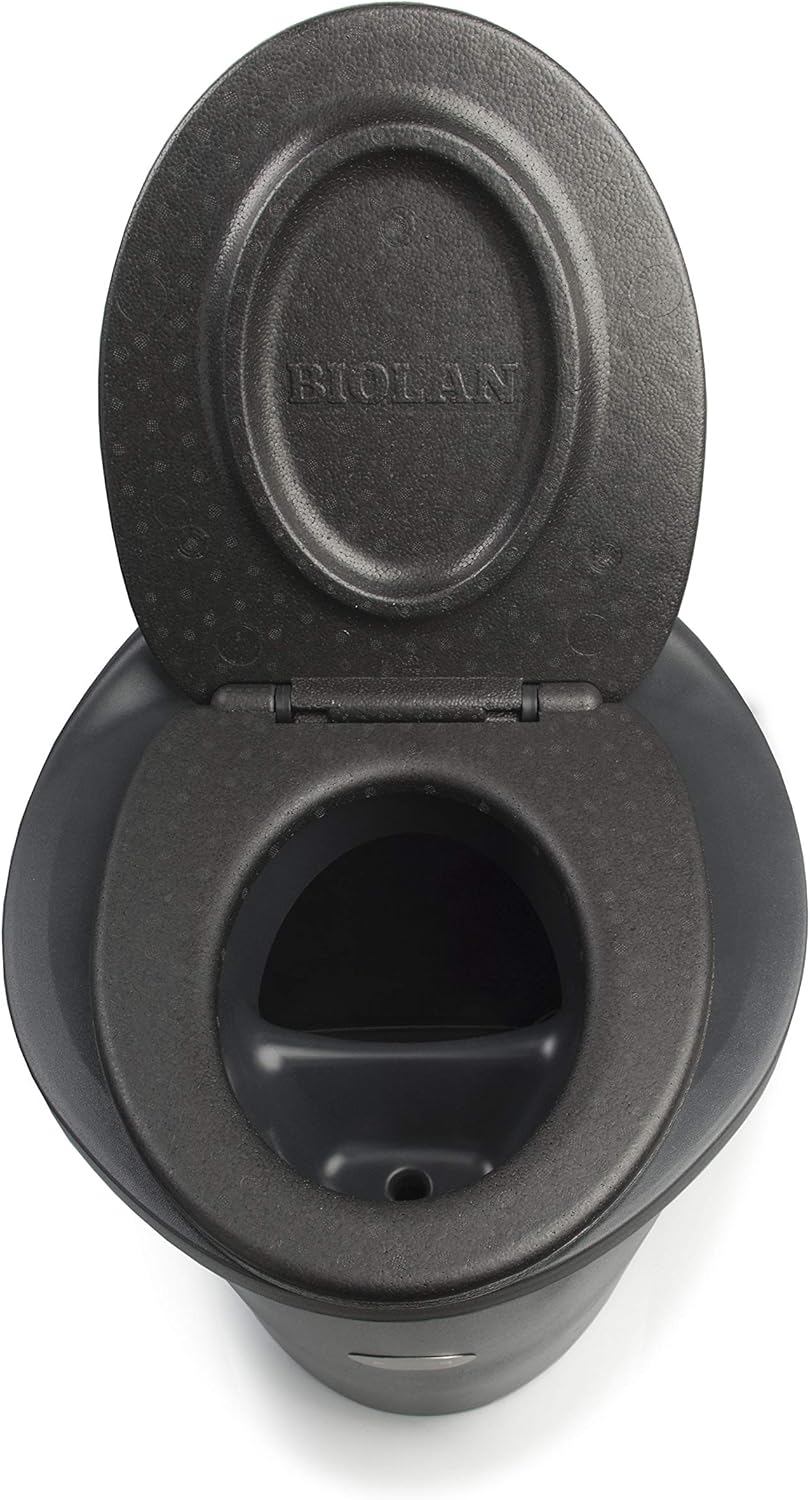 Biolan Simplett Bio Trenntoilette - Wasser oder Strom nicht erforderlich. Kompakt Trockentoilette - geruchsfrei, hygienisch. Trockentrenntoilette.