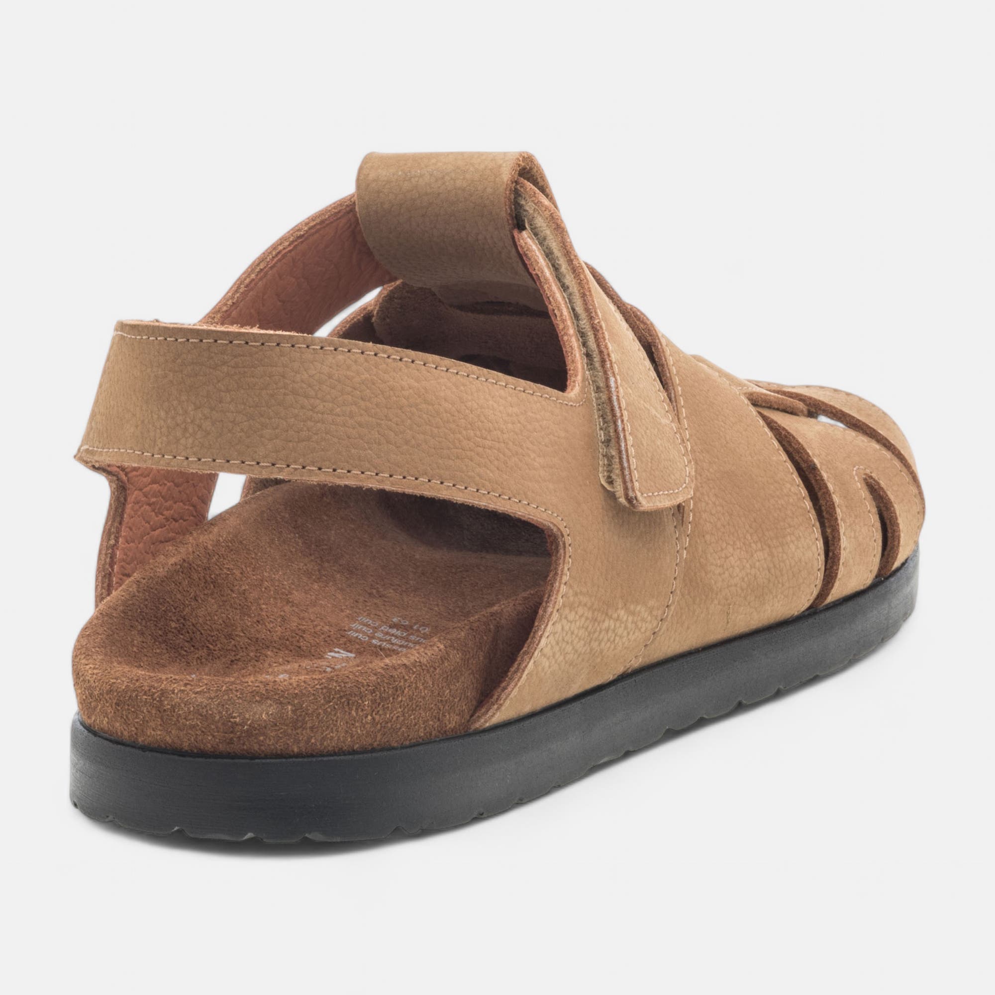 Sandales Homme en cuir beige