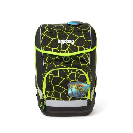 ergobag CUBO Schulrucksack-Set LUMI Edition DrachenfliegBär, 5-teilig