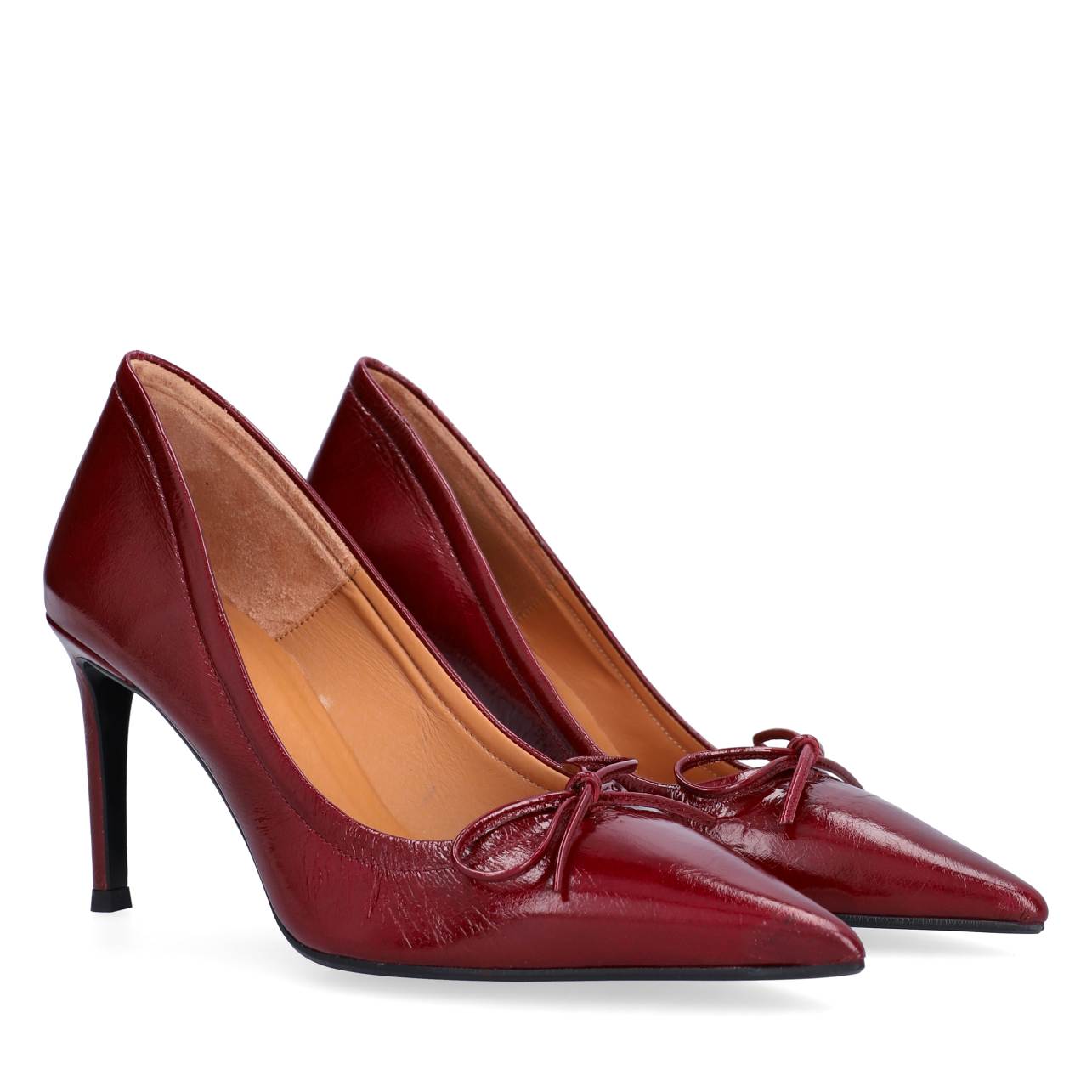 Billi Bi  A8101 Pumps med sløjfe - Rubino Naplack