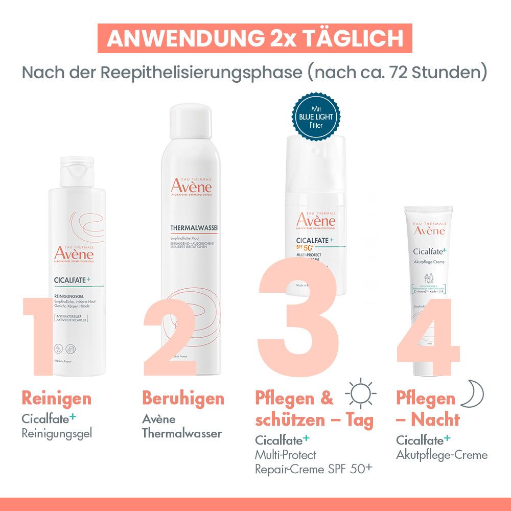 Avène Cicalfate + Multi-Protect Repair-Creme SPF 50+ - bei geschädigter Haut
