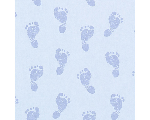 Vliesbehang 35863-2 Little Stars voetjes lichtblauw