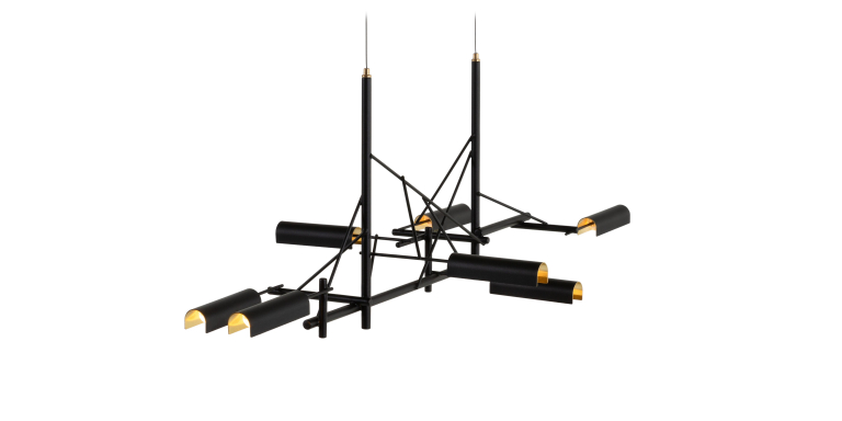 Moooi Tinkering 85 hanglamp LED zwart/messing