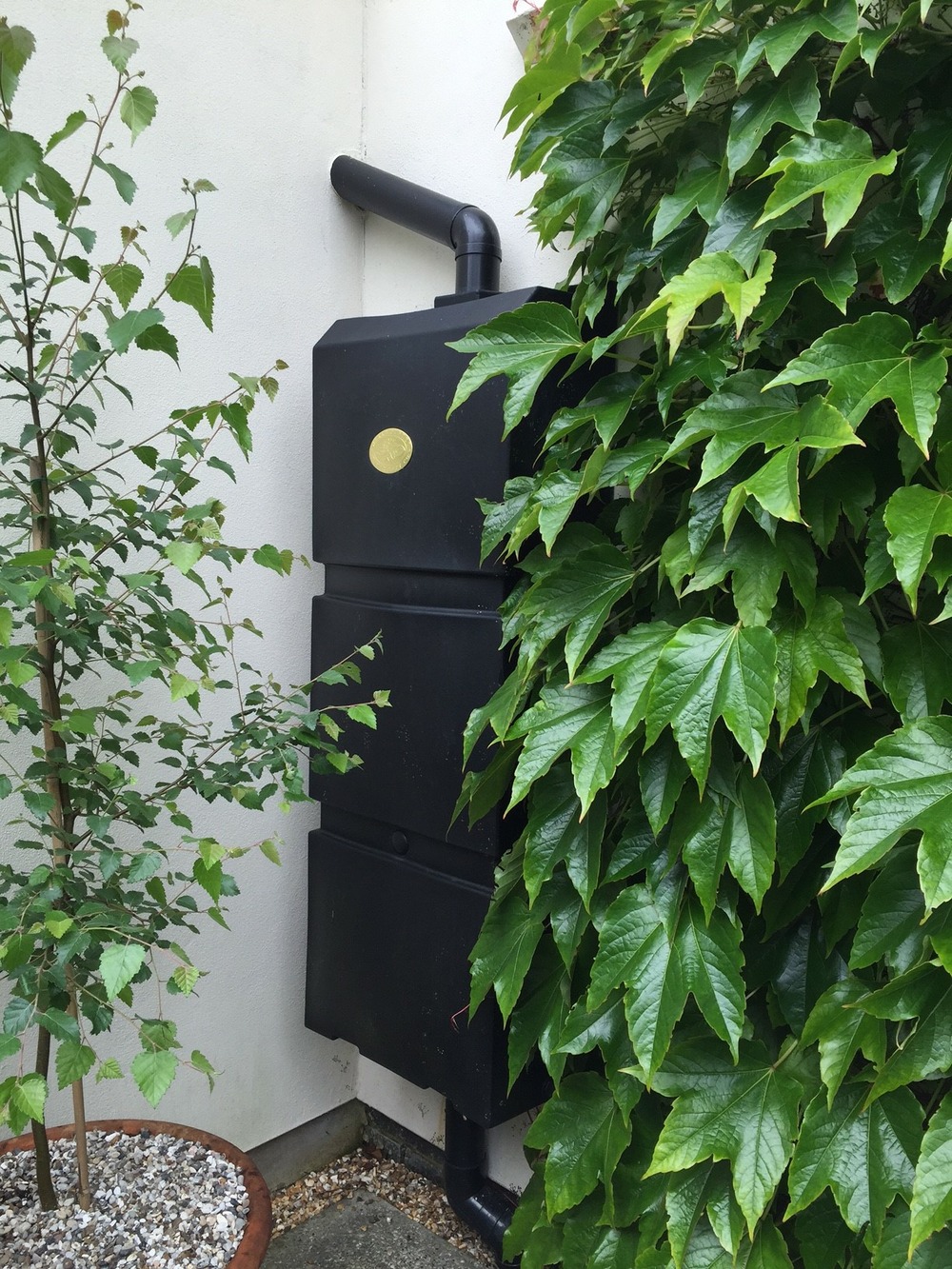 Prestige water - amsterdam collecteur d'eau noir de 100 litres
