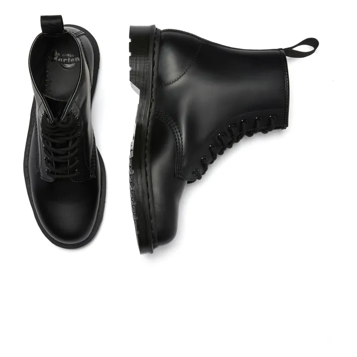 Dr Martens Boots à Lacets 1460 Cuir Lisse Mono - Collection Femme  | Noir