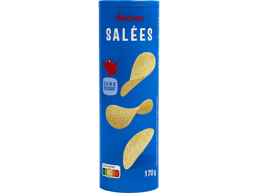 APERITIVO AUCHAN BASE BATATA SALGADO 170G