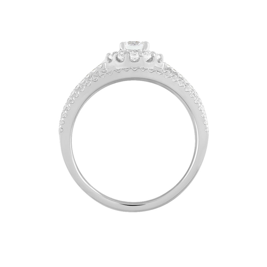 Bague Solitaire Iolente Argent Oxyde De Zirconium