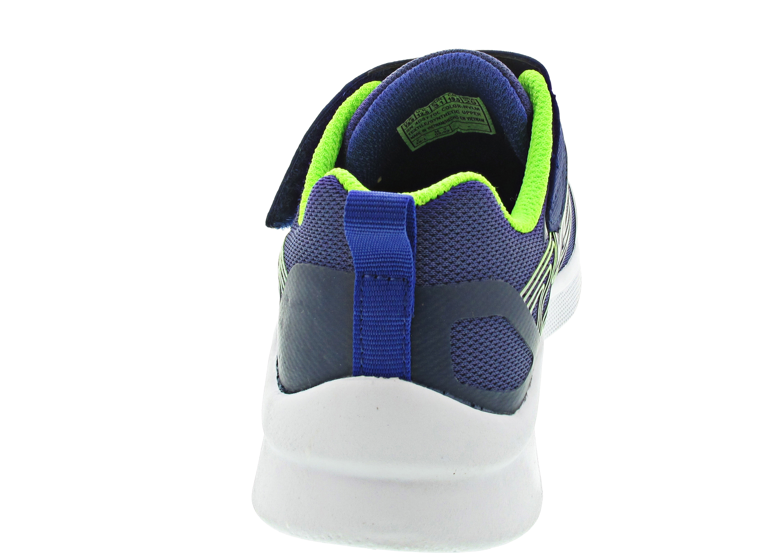 Skechers Microspec Sneaker Klett blau