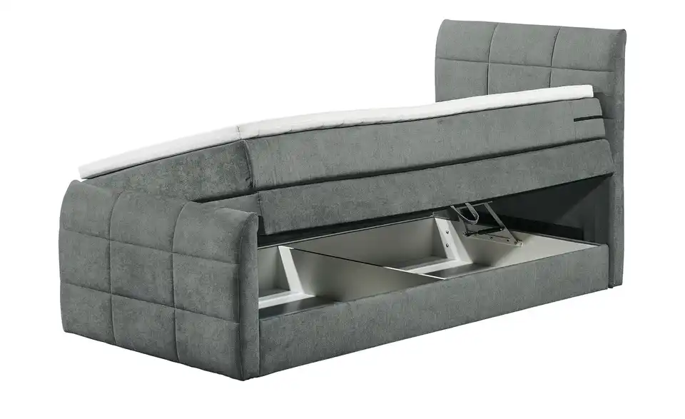Boxspringbett Kuba 3 Grau 120 cm