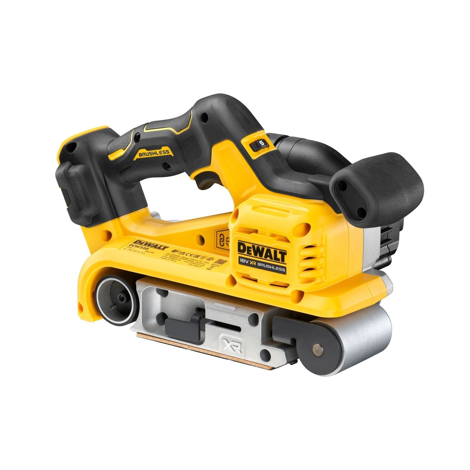 DeWALT DCW220NT Accu bandschuurmachine 75x533mm 18V XR Basic Body in TSTAK